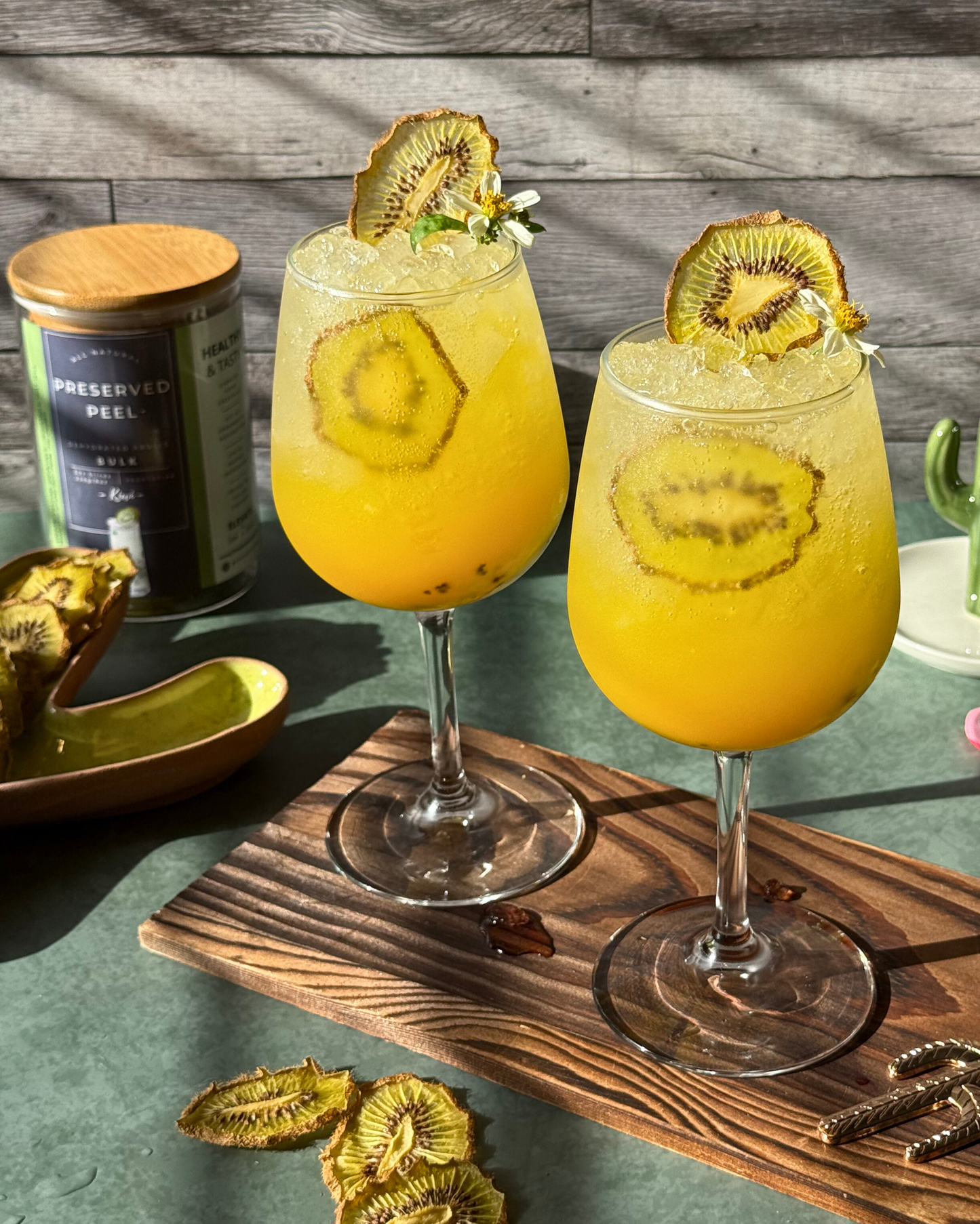 Seasonal Dried Kiwis | 50± Slices | DRIED FRUITS for Cocktail Garnishes & More