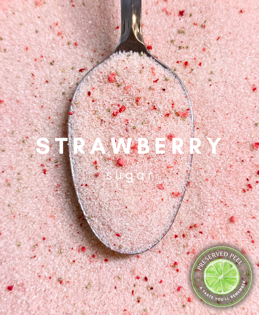 100% Natural Infused Strawberry Sugar