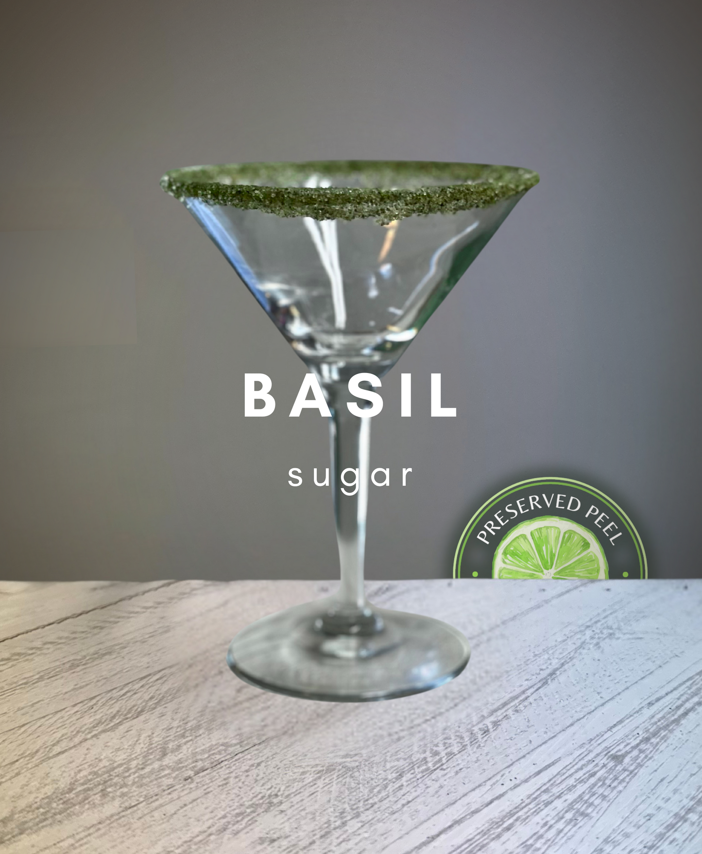 Basil Sugar Rim – 2Lbs | Infused Sugar | Cocktail Rim