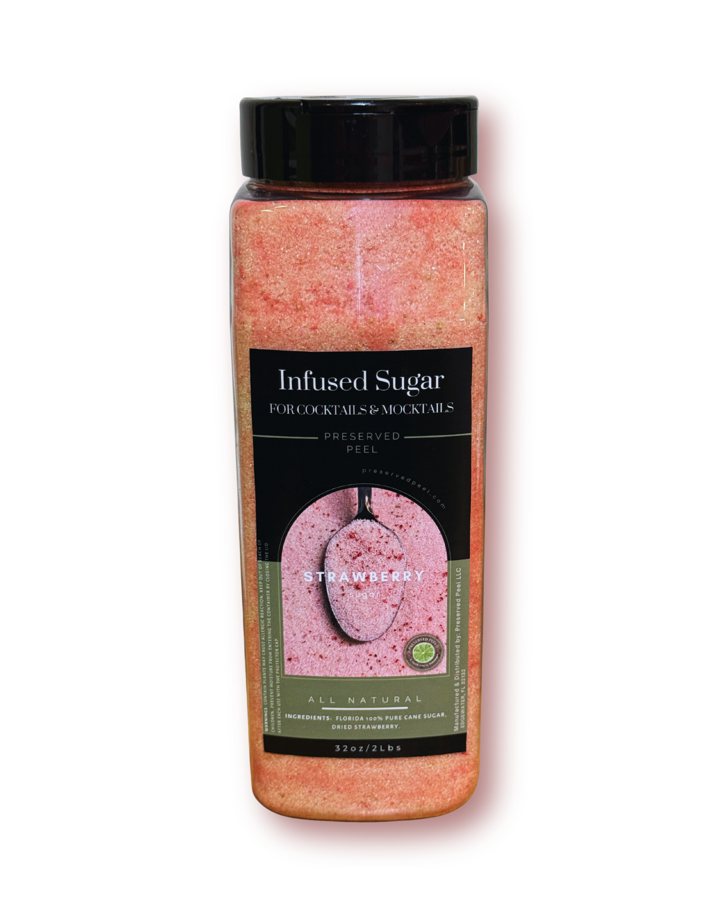 100% Natural Infused Strawberry Sugar
