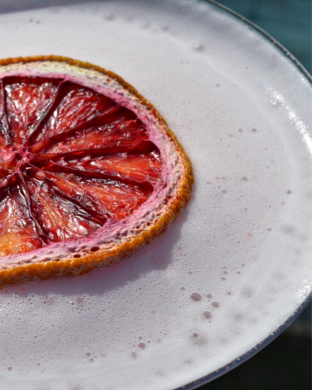 dehydrated blood-orange wheels for cocktail garnish from Preserved Peel