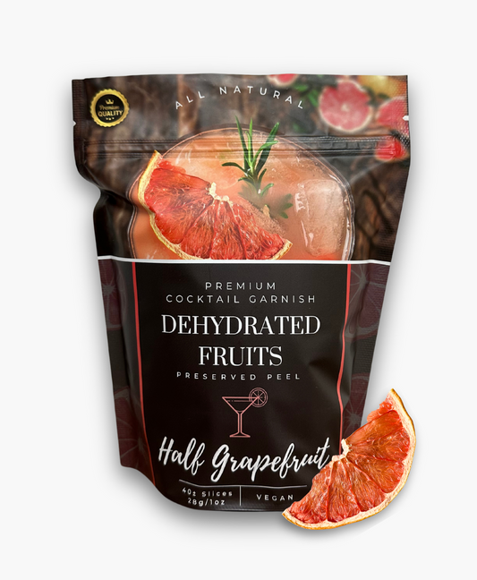 Dehydrated Half Grapefruit Slice | 40± Slices | DRIED FRUITS for Cocktail Garnishes & More