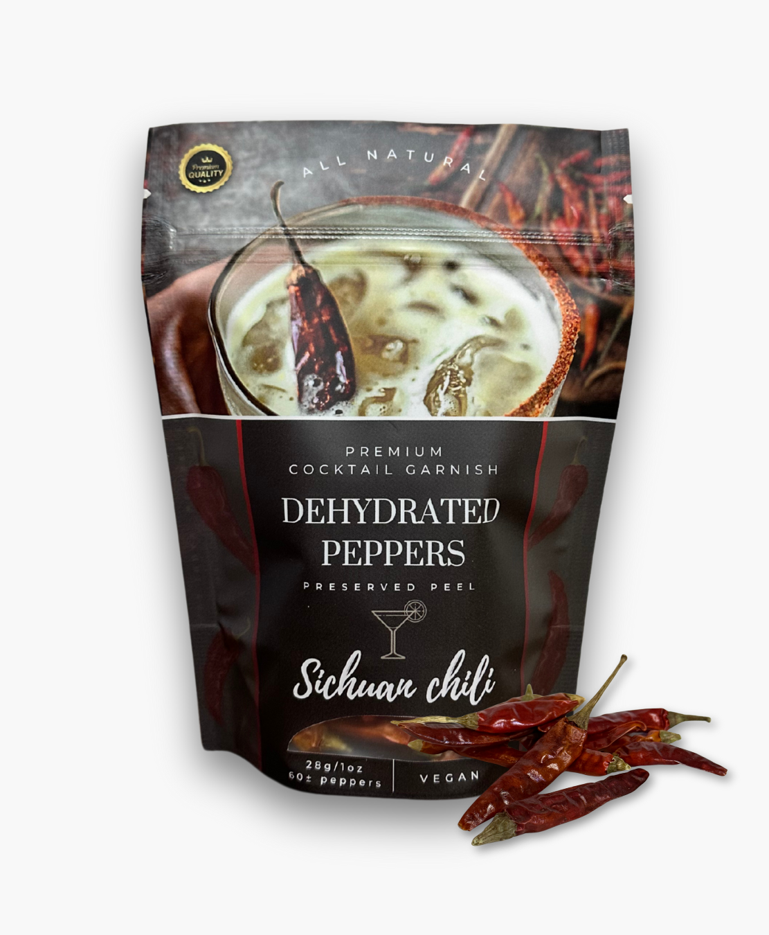Dried Sichuan peppers bag from Preserved Peel