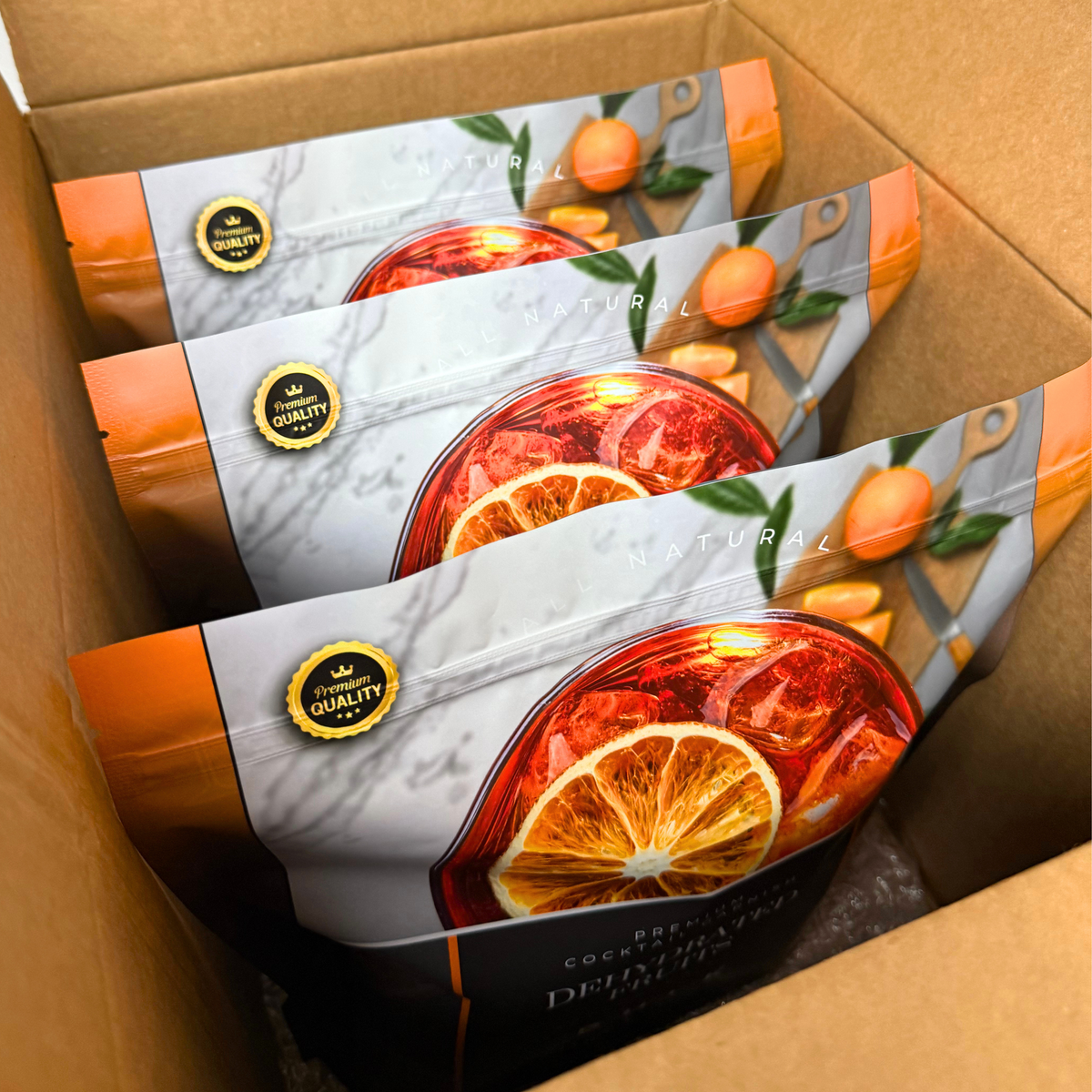 Case⇢ Bulk Dried Orange Slices | 210± Servings | Preserved Peel Premium DRIED FRUITS | BULK SIZE | for Luxury Cocktail Garnishes for Bars and Home Hosts.