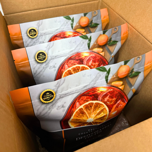 Case⇢ Bulk Dried Orange Slices | 210± Servings | Preserved Peel Premium DRIED FRUITS | BULK SIZE | for Luxury Cocktail Garnishes for Bars and Home Hosts.