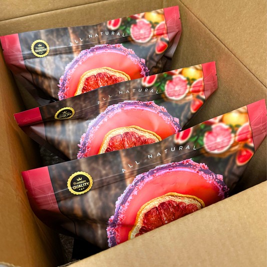 Case⇢ Bulk Dried Grapefruit Slices | 180± Servings | Preserved Peel Premium DRIED FRUITS | BULK SIZE | for Luxury Cocktail Garnishes for Bars & Restaurants and Party Hosts.