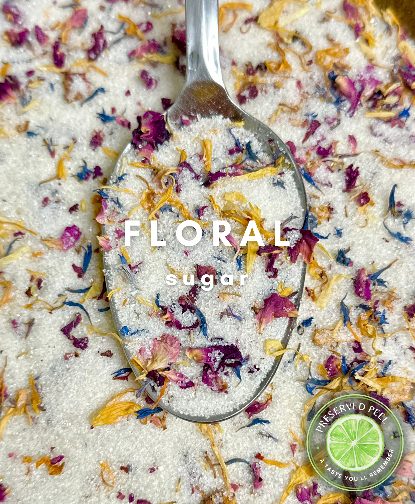 Flower Sugar Rim – 2Lbs | Infused Sugar | Cocktail Rim - Dried flower garnish