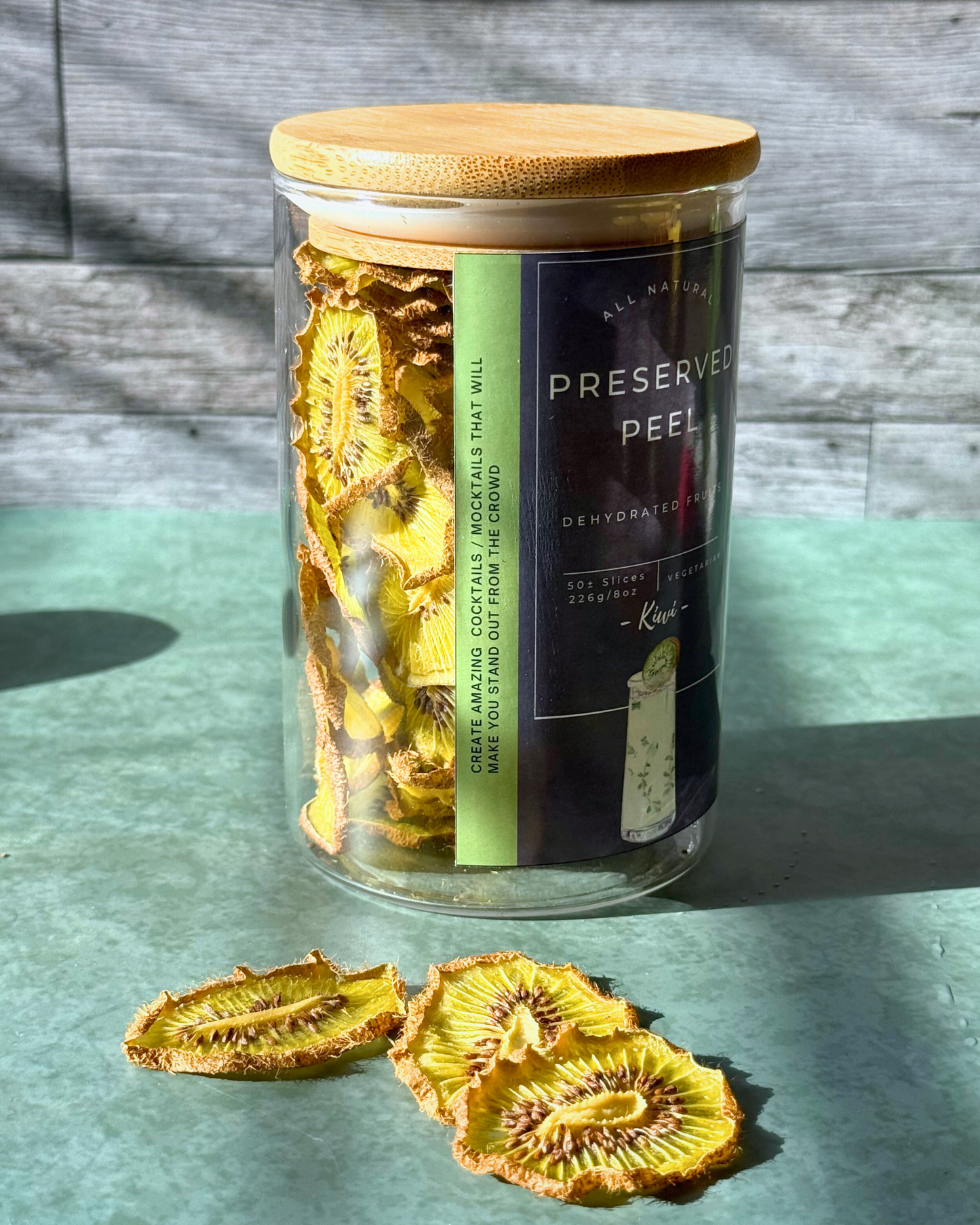 Seasonal Dried Kiwis | 50± Slices | DRIED FRUITS for Cocktail Garnishes & More