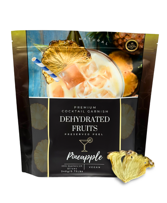 Dehydrated 1/4 Pineapple Slices – BULK SIZE | 300± 1/4 Slices | DRIED FRUITS for Cocktail Garnishes & More (Copy)