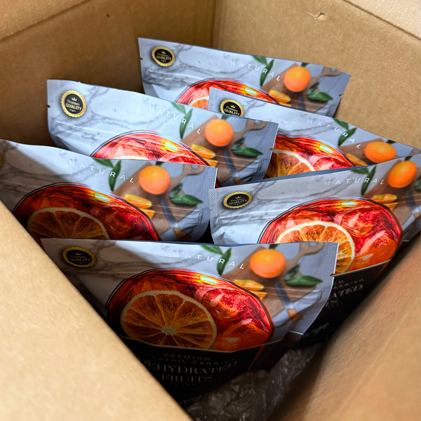 CASE⇢ Dried Orange Slices | 35± Slices | Preserved Peel Premium DRIED FRUITS for Luxury Cocktail Garnishes for Bars and Home Hosts.