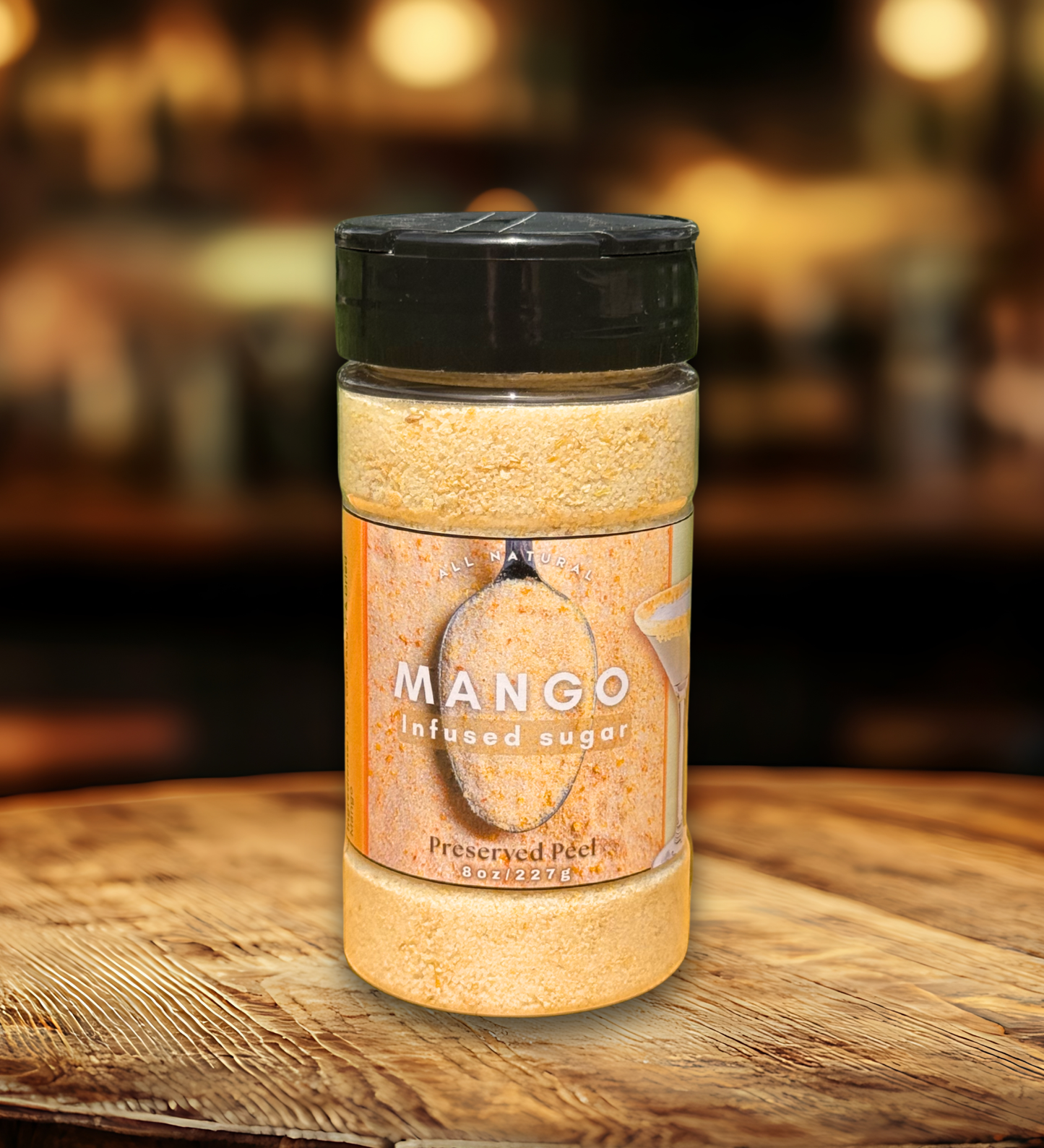 Mango Sugar Rim – 8oz | Infused Sugar | Cocktail Rim
