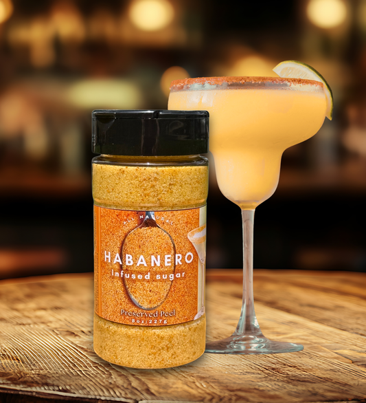 Habanero Sugar Rim – 8oz | Infused Sugar | Cocktail Rim