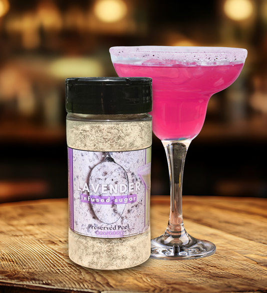 Lavender Sugar Rim – 8oz | Infused Sugar | Cocktail Rim