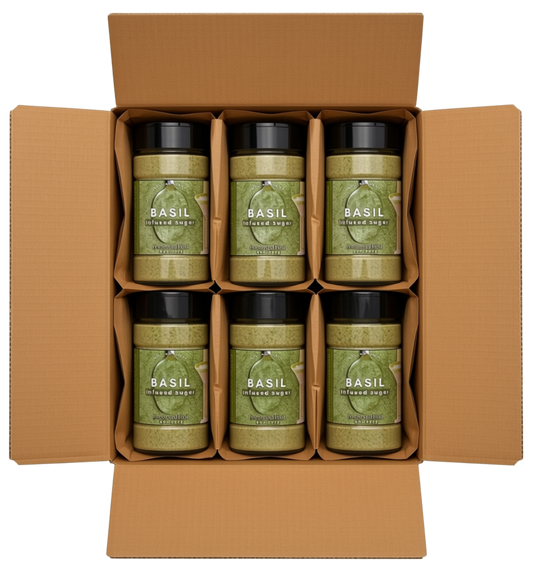 Case⇢ Basil Sugar Rim – 8oz | Infused Sugar | Cocktail Rim