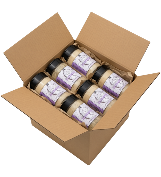 Case⇢ Lavender Sugar Rim – 8oz | Infused Sugar | Cocktail Rim