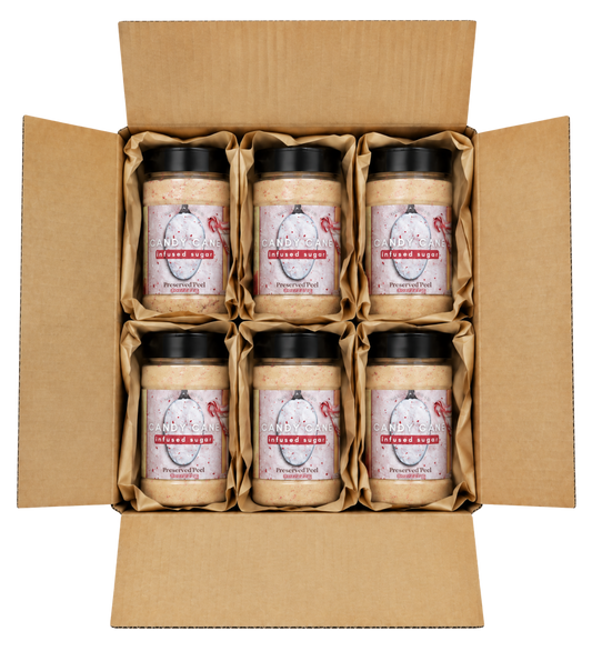 Case⇢ Candy Cane Sugar Rim – 8oz | Infused Sugar | Cocktail Rim