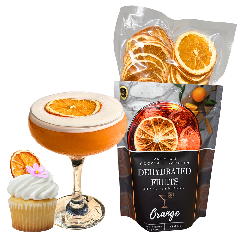 Dried Orange Slices | 35± Slices | Preserved Peel Premium DRIED FRUITS for Luxury Cocktail Garnishes for Bars and Home Hosts.