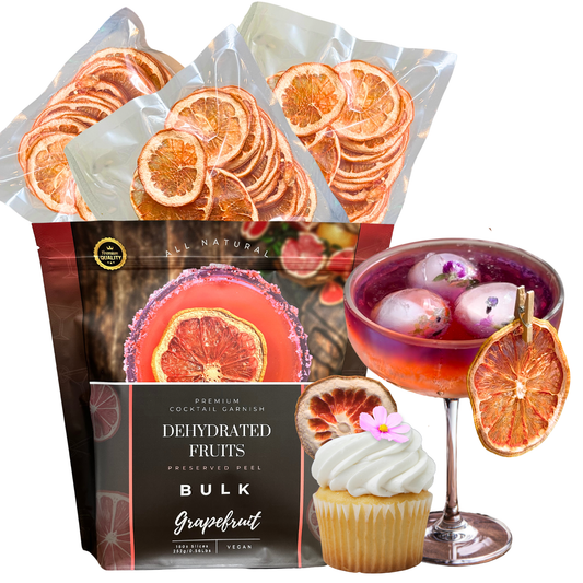 Dehydrated Grapefruit Slices – BULK SIZE | 180± Slices | DRIED FRUITS for Cocktail Garnish & More