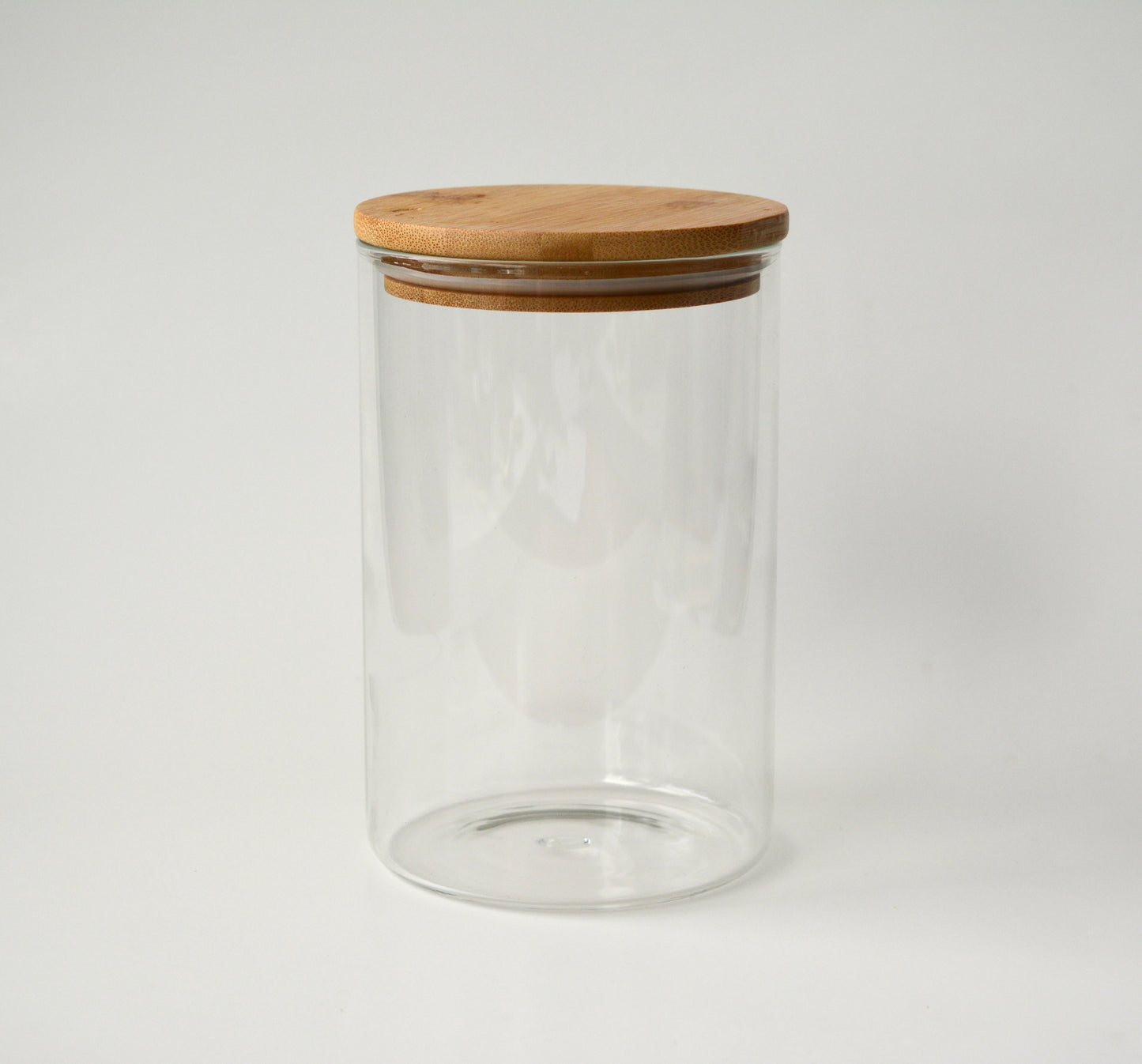 EMPTY BIG Glass Jars with Bamboo lid. 35oz