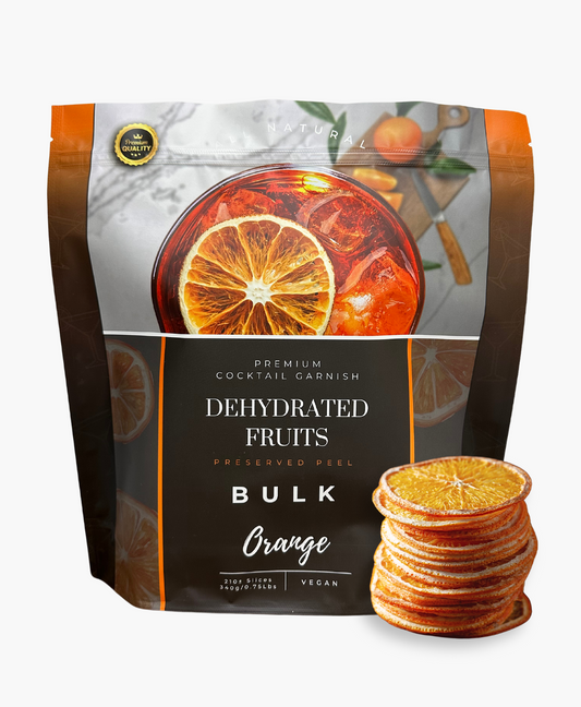 Dehydrated Orange Slices – BULK SIZE | 210± Slices | DRIED FRUITS for Cocktail Garnish & More