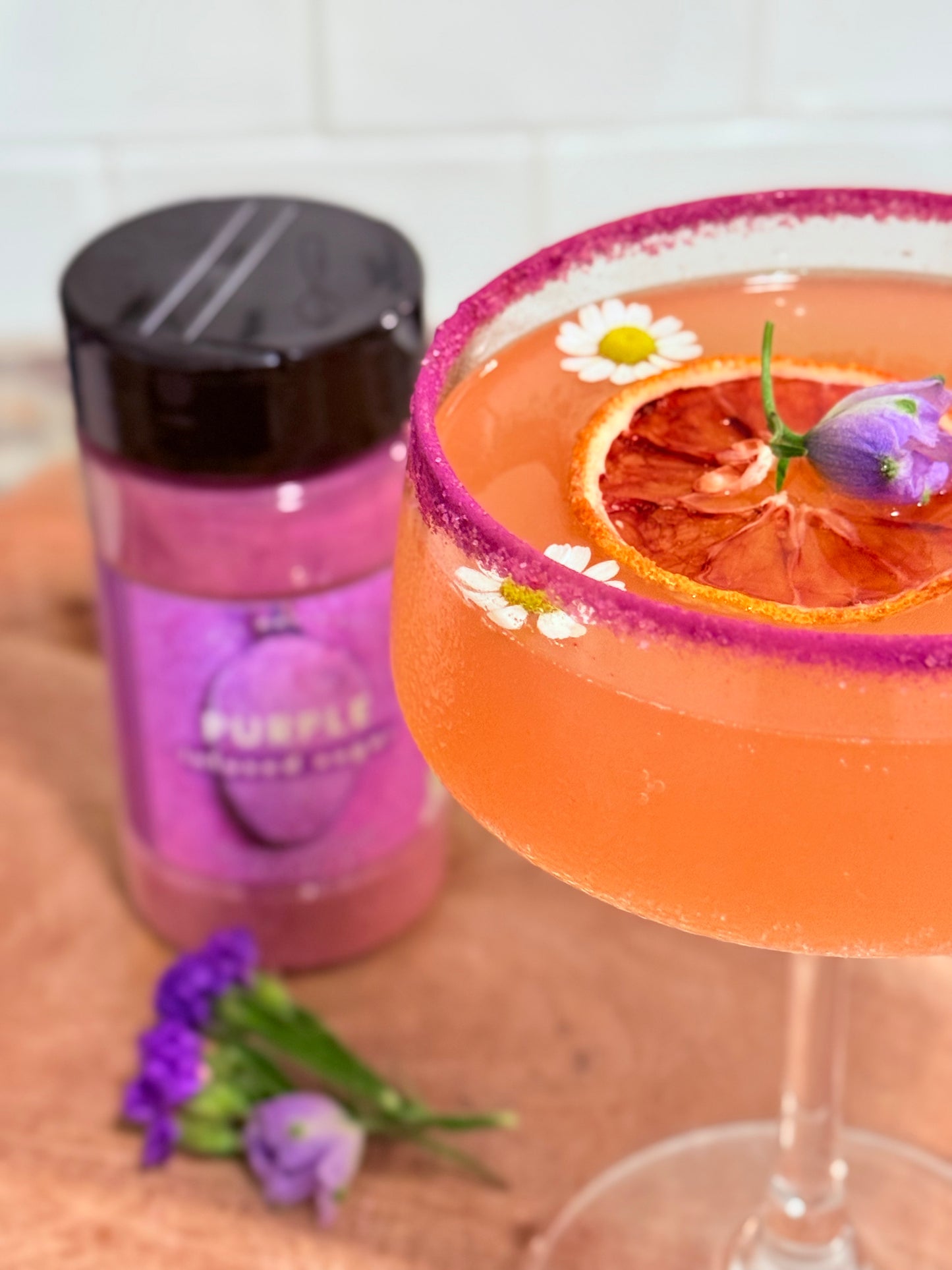 Purple Potatoe Sugar Rim – 8oz | Infused Sugar | Cocktail Rim PURPLE SUGAR
