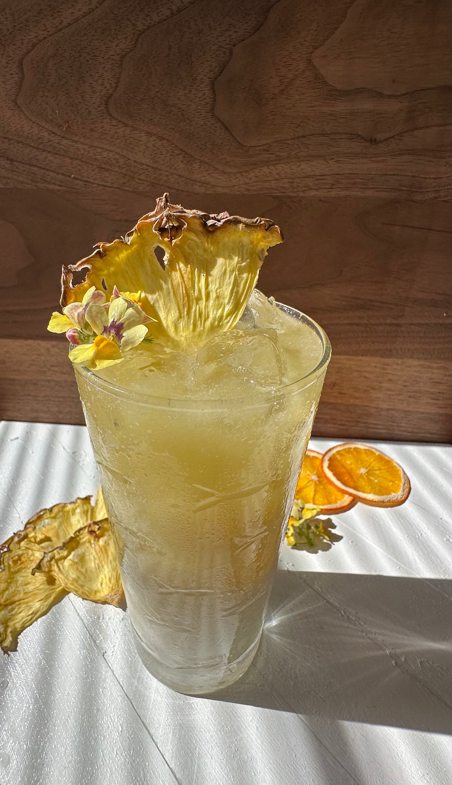 Dried Pineapple quarters | 40± 1/4 | Preserved Peel Premium DRIED FRUITS for Luxury Cocktail Garnishes for Bars and Home Hosts.