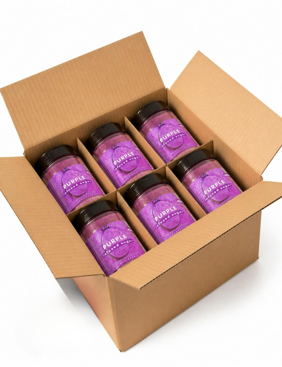 Case⇢ Purple Sugar Rim – 8oz | Infused Sugar | Cocktail Rim Purple potato Infused Sugar