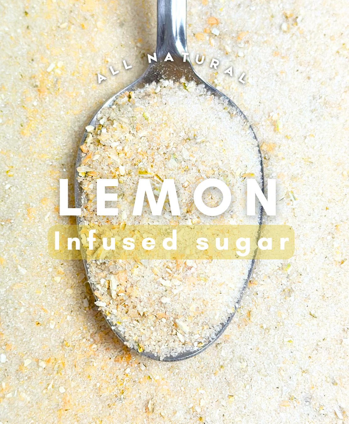 Lemon Sugar Rim – 8oz | Infused Sugar | Cocktail Rim