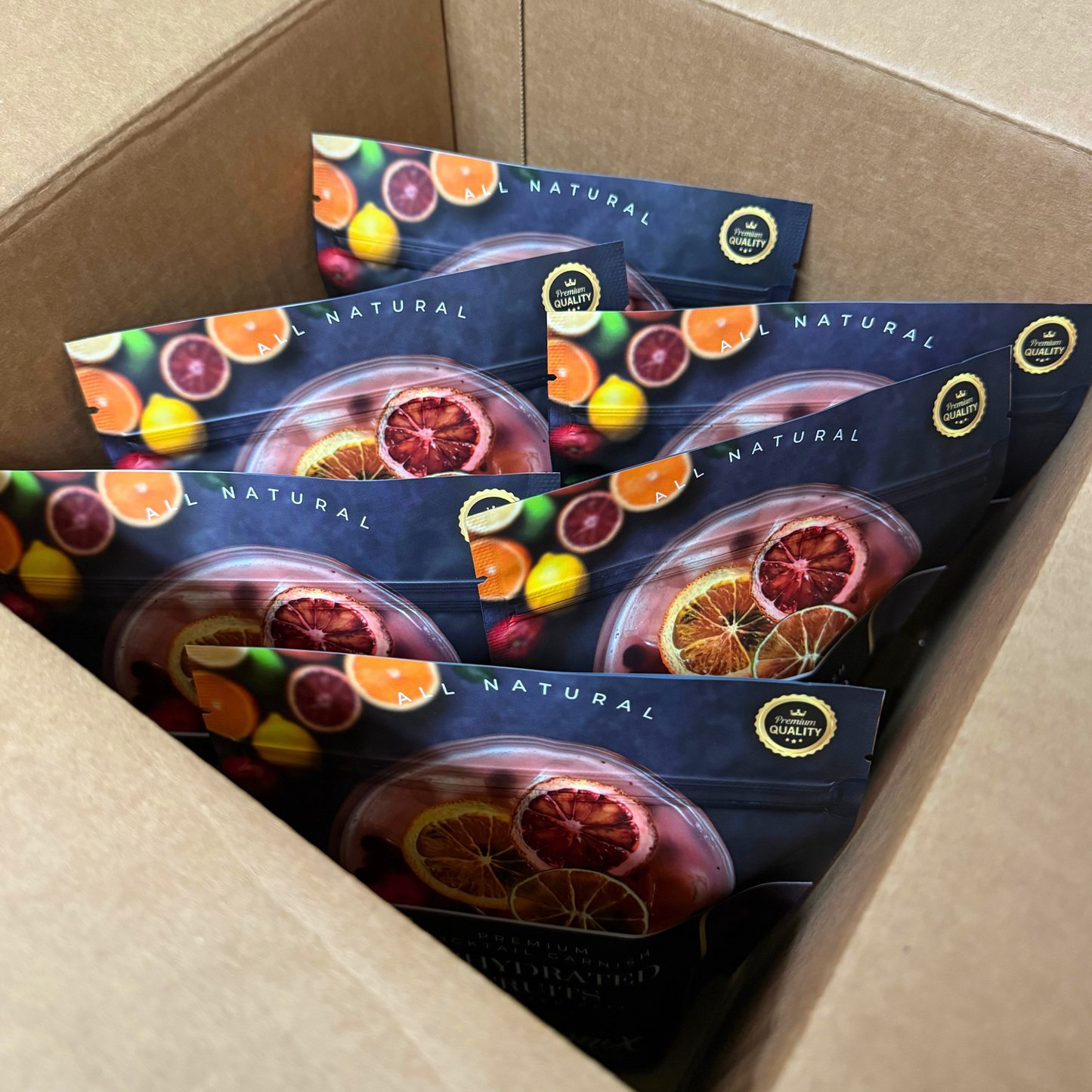 CASE⇢ Dried Citrus Slices | 35± Slices | Preserved Peel Premium DRIED FRUITS for Luxury Cocktail Garnishes for Bars and Home Hosts.