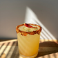 spicy margarita garnished with dried sichuan peppers from Preserved Peel